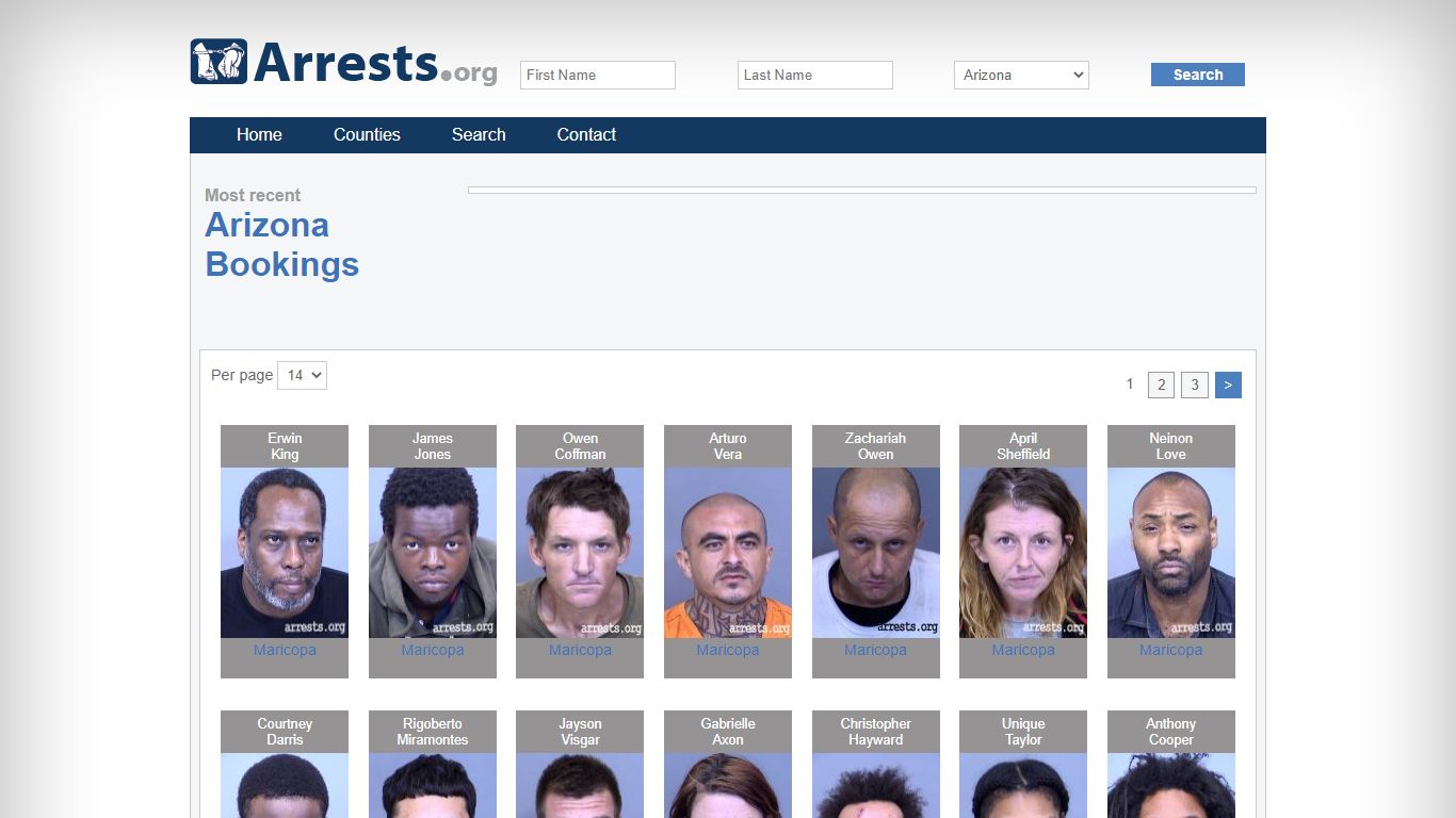 Arizona Arrests and Inmate Search